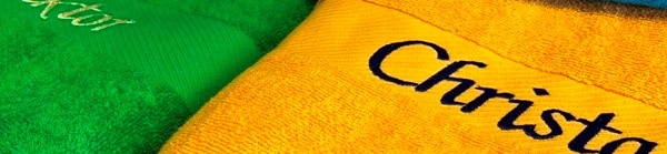 Handtücher mit Namen bestickt