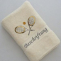 Preview: Handtuch mit Namen & Tennisschläger Stickmotiv bestickt
