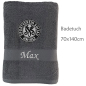 Preview: Badetuch 70x140cm mit Logobestickung, zwirnfrottier reine Baumwolle
