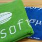 Preview: Handtuch mit Logo einwebung mehrfarbig