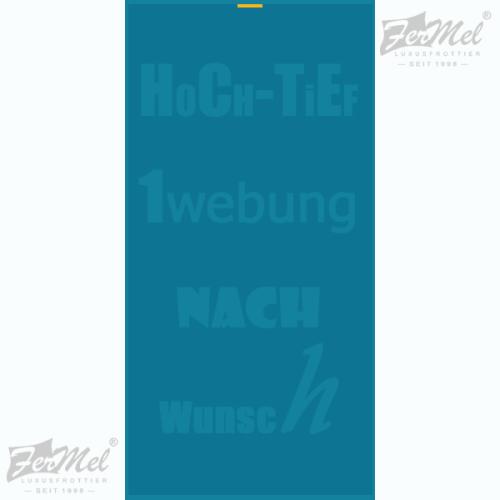 Handtuchhoch-tief Einwebung