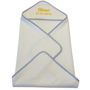 geburtsgeschenk junge Babytuch mit Namen