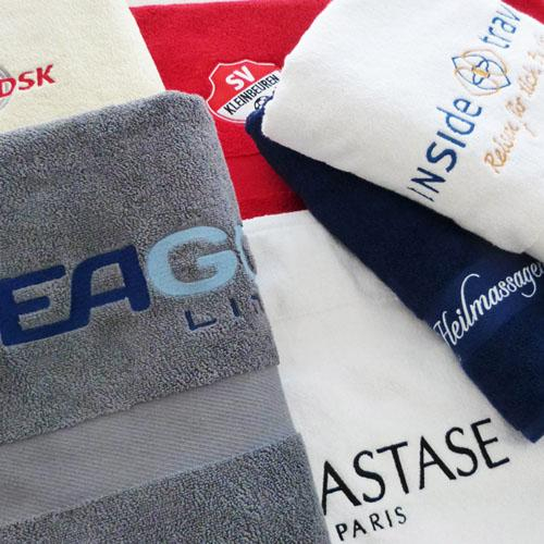Handtuch mit Logo Grossmange & Günstig